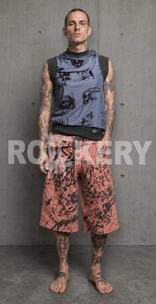Slum Gentry 167 Asymmetric Funnel-Neck T-Shirt